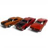 Image 1 : Jada 1969 Plymouth Hemi Road Runner, 1970 Plymouth GTX & Red Box 1969 GTO Judge 1:24/25 Diecast Cars