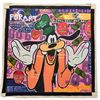 Image 1 : Pop Art Painting of Goofy in the Style of Carlos Pun -  44" x 44" - Signature appears to be SANA - U