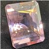 Image 1 : 37.38 CT Natural Bi-Colour Ametrine Gemstone (Octagon Step Cut - 17.9mm x 21.5mm) * Includes Gemolog