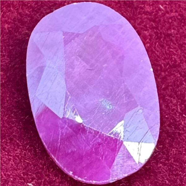 6.79 CT Natural Madagascar Ruby Gemstone -  (Oval Mixed Cut - 10.5mm x 15.3mm x 4.1mm ) * Includes G
