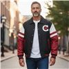 Image 2 : Men's Casa Nova Genuine Leather Jacket with Canada Emblems - Size XXL