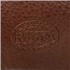 Image 4 : Roots Genuine Chocolate Brown Pebbled Leather Satchel with Original Dust Bag - New Condition - 4" x