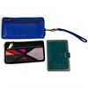 Image 1 : 2 Fossil Wallets & 1 Danier Leather Passport Wallet - Bright Blue Accordion Wallet  & Zip-Top 50s-St