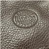 Image 4 : Genuine Roots Dark Brown Pebbled Leather Purse with Front Pockets - New Condition - 2.5" x 14" x 11"