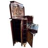 Image 4 : Mid-Century Asian Rosewood Bar Cabinet - Hand-Carved High-Relief Scenes (36" x18" x42.5" Tall)