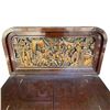 Image 8 : Mid-Century Asian Rosewood Bar Cabinet - Hand-Carved High-Relief Scenes (36" x18" x42.5" Tall)
