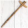 Image 1 : Carved Cedar Thunderbird Rattling Talking Stick/Staff with Copper Inlay - Signed W. B. for William B