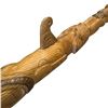 Image 6 : Carved Cedar Thunderbird Rattling Talking Stick/Staff with Copper Inlay - Signed W. B. for William B