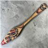 Image 1 : 47" Handcrafted Pacific Northwest Coast Native Cedar Paddle with Traditional Designs - Signed W. B.