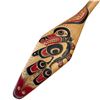 Image 4 : 47" Handcrafted Pacific Northwest Coast Native Cedar Paddle with Traditional Designs - Signed W. B.