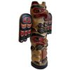 Image 2 : Hand-Carved and Painted Totem Figure from the Pacific Northwest Coast - Signed W. B. for William Bea