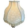 Image 3 : Vintage Hollywood Regency Pink Glass Lamp with Tassled Shade - 27" Tall