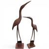 Image 2 : Mid-Century Rustic Metal Cranes - 33" tall - Great yard art