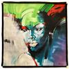 Image 2 : Original 63" x 63"  Expressionistic Portraiture Painting on Canvas in the Style of Peter Pharoh - Si