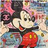 Image 4 : Pop Art 44" x 44" "Mickey Mouse" Painting in the Style of Jibar - Signature appears to be SANA - Unf