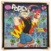 Image 1 : Graffiti-style Painting of Popeye the Sailor in the Style of Rico Sab - 44" x 44" - Signature appear