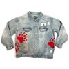 Image 3 : Original Paul Johnny Wearable Art Jacket - Hand Stitched Flannel & Denim with COA- First Nations Des