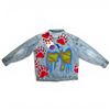 Image 4 : Original Paul Johnny Wearable Art Jacket - Hand Stitched Flannel & Denim with COA- First Nations Des