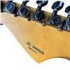 Image 6 : Electric Guitar with Fender Stratocaster Head and Intricate Carved Wood Balinese-Style Design