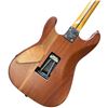 Image 8 : Electric Guitar with Fender Stratocaster Head and Intricate Carved Wood Balinese-Style Design