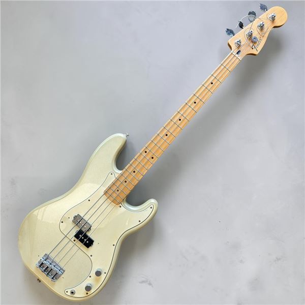 Fender Standard Precision Bass in Olympic White with a Maple Neck and Fretboard