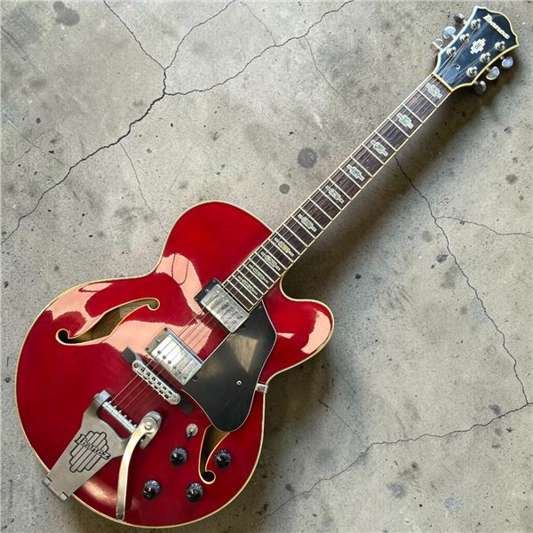 Ibanez AF75TRS Artcore Series Hollow Body Electric Guitar - (Glossy Red Finish) with Red Gig Bag