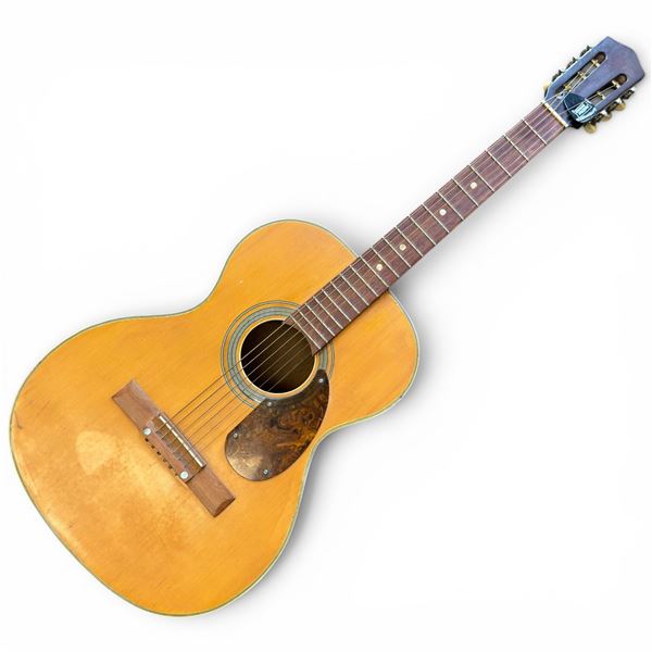 Japanese Acoustic Guitar with Reinforced Steel Neck
