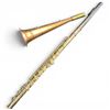 Image 1 : Gold-Tone Flute and Brass Trumpet Head