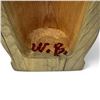 Image 4 : Hand Carved and Painted Pacific Northwest Style Totem Signed W. B. (William Bear) - 16" x 5"