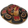 Image 3 : Hand Carved and Painted Pacific Northwest Style Moon Mask Signed W. B. (William Bear) 1994 - 12"