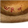 Image 6 : Hand Carved and Painted Pacific Northwest Style Moon Mask Signed W. B. (William Bear) 1994 - 12"