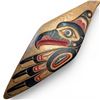 Image 3 : Hand Carved and Painted Pacific Northwest Style Thunderbird Paddle Signed W. B. (William Bear) - 39"