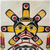 Image 5 : Limited Edition 589/600/79 Framed Silkscreen Print "Kwa-Gulth Sisiutl and Sun" Pencil Signed by Rich