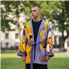 Image 1 : Original Paul Johnny Wearable Art Jacket -  Hand Stitched Flannel with COA (raglan sleeve) Canadian 
