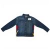 Image 3 : Original Paul Johnny Wearable Art Jacket -  Hand Stitched Flannel & Upcycled Denim with COA - Size 1