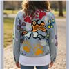 Image 1 : Original Paul Johnny Wearable Art Jacket -  Hand Stitched Flannel & Upcycled Denim with COA - Canadi