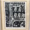 Image 4 : Framed Print "Station Hospital: Bizerte" Pencil Signed by Jerome Kaplan, 1947 - 18" x 14"