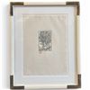 Image 1 : Limited Edition 38/100 Framed Woodcut Print Titled Laurier (Laurel) created by French Artist Aristid