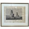 Image 1 : L. Edition  Framed Print "A. Vol. II. THEBES. MEMNONIUM. PI.20. Vue des deux colosses." 44/61