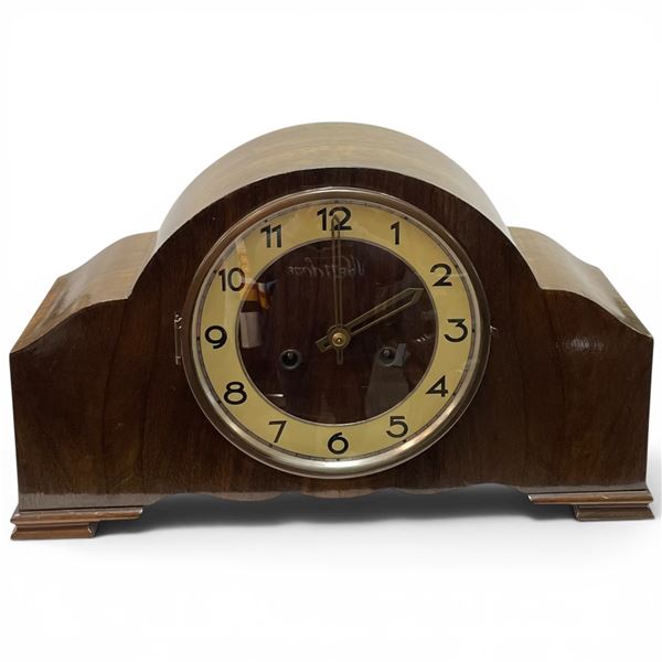 Vintage Junghans W278 Style Art Deco Mantel Clock Made in Germany, Likely Dating from the 1930s.