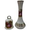 Image 2 : 3 Limoges Porcelain Pieces and One Porzallan Bavaria Vase - Tallest Piece is 8.5"