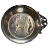 Image 2 : Silverplate Dish, Candle Holders and Sinop Kristal Made in Turkey Tea Glass Set