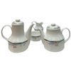 Image 3 : Royal Doulton "Juno" Tea and Coffee Service Set - Tea Pot, Coffee Pot, Cream & Sugar