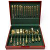Image 1 : Gold Plated Flatware Set