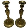 Image 2 : Two Brass Candlestick Holders 11.5" Tall