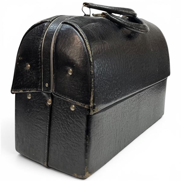 Vintage Black Gladstone Doctor's Bag