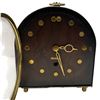 Image 2 : Vintage Meiji 30 Day Mitsukoshi Mantel Clock W Dark Brown Wooden Case & a Brass-Framed Face