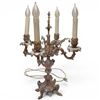 Image 1 : Vintage Cast Metal Electric Candelabra Lamp