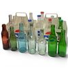 Image 1 : Group of Glass Pop & Soda Bottles in 2 Vintage Plastic Carriers with Pepsi Logo