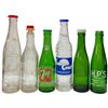 Image 4 : Group of Glass Pop & Soda Bottles in 2 Vintage Plastic Carriers with Pepsi Logo